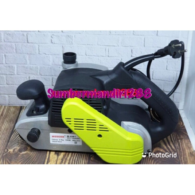 Mesin Amplas belt sander Modern M2561 Ampas tank