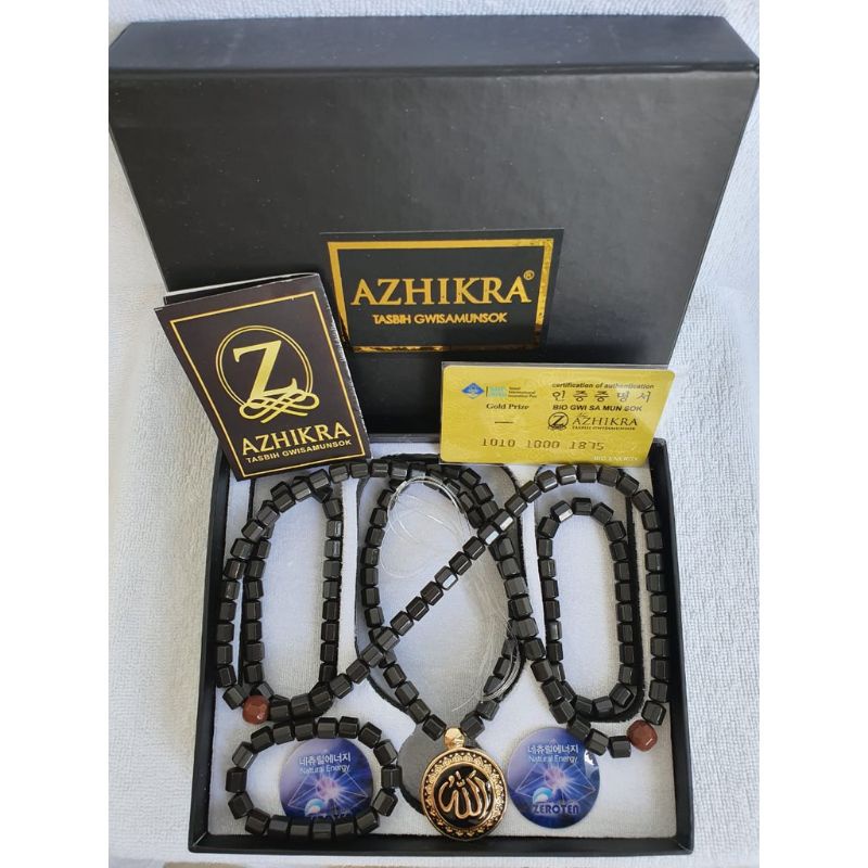 Bisa Cod Kalung Terlaris AZHIKRA SEGI 8 Kalung Kesehatan - Kalung Azhikra Original Batu Gwisamunsok