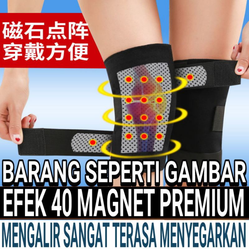 Alat Terapi Nyeri Lutut 40 Magnet Deker Knee Sabuk Kesehatan Pelindung Kaki