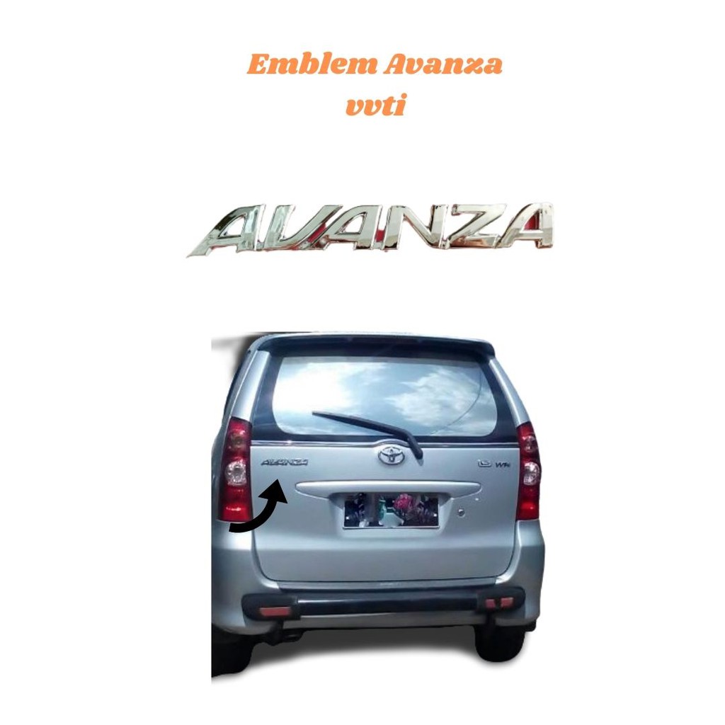 LOGO LAMBANG EMBLEM AVANZA VVTI 2004-2011