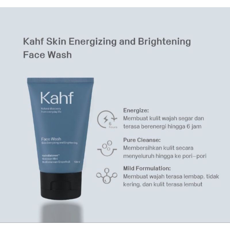 KHAF facial wash 100 ml /sabun muka pria/dodoran / hair &amp; body wash/ parfume