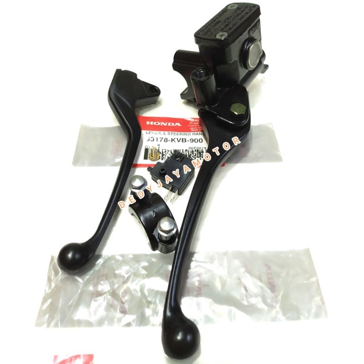 Master rem atas assy vario karbu hitam + Handle rem kiri Beat karbu Vario karbu master rem atas 1set (Hitam)