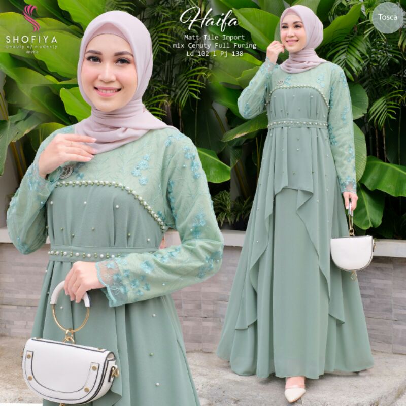 BROKAT HAIFA. RAANA,SHARISHA Maxi Dress Ori by Shofiya