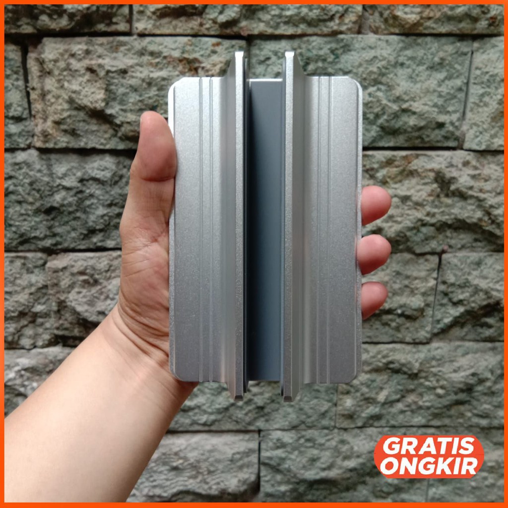 Dudukan Laptop Vertical Stand Holder Alumunium Adjustable