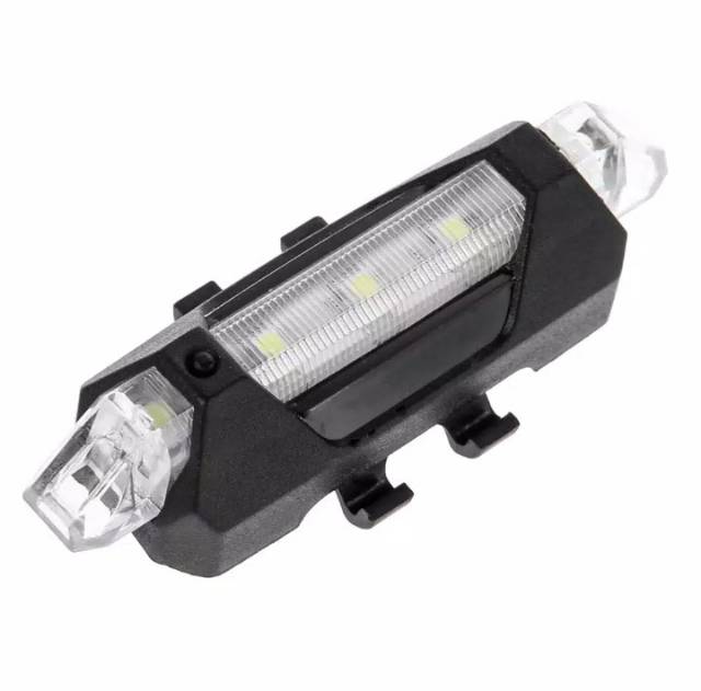 Lampu Belakang Sepeda 5 LED Taillight Rechargeable - DC-918