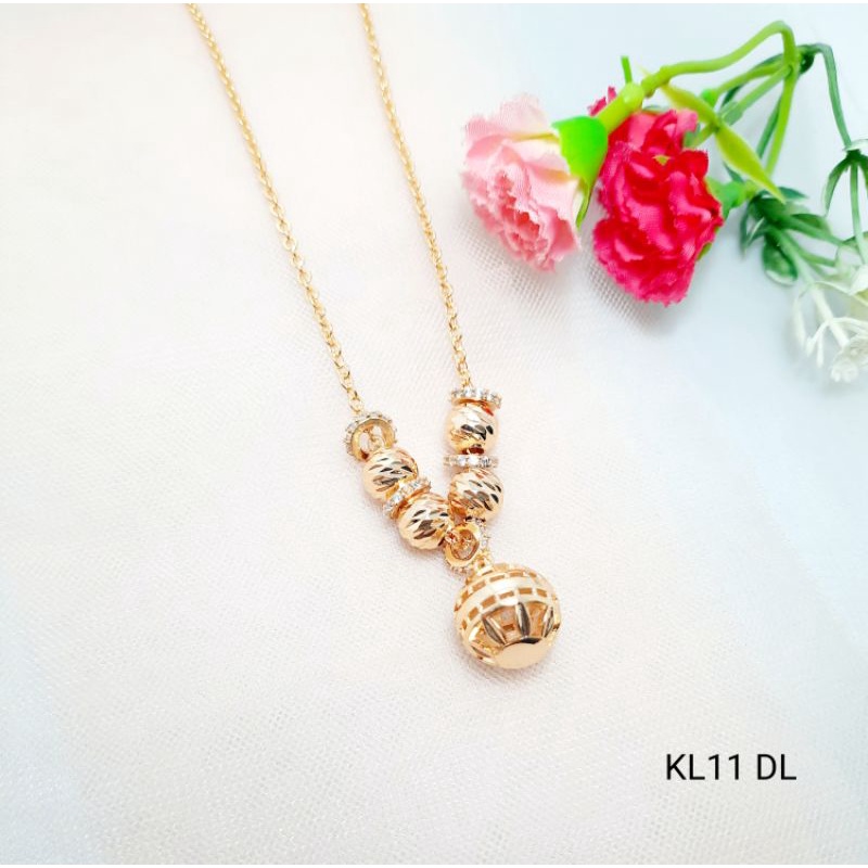 Kalung Bola Xuping Wanita Lapis emas / Kalung Murah / KL11 DA