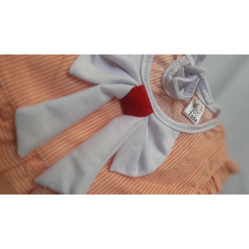 Dress bayi + Bando Zade Collection baju bayi perempuan rok terusan catton pakaian bayi bawahan newborn baru lahir baju anak