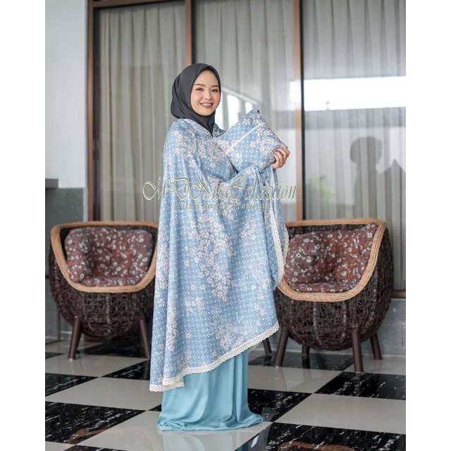 Mukena Dewasa Terlaris Katun Rayon Premium 2 in 1 Motif Arruna