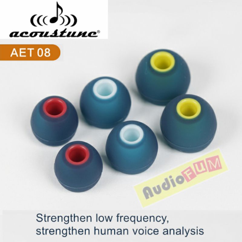 Mycoolcell Acoustune Aet08 Eartips Bass Kuat Ukuran S-L