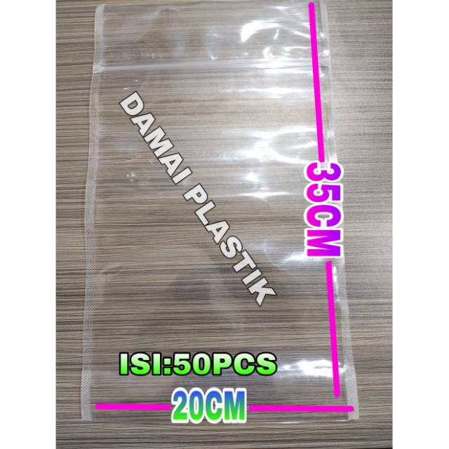 Isi:50pcs Standing Pouch 20x35 STP 20x35 Plastik Klip Kemasan Berdiri Plastik Snack 20 x 35 Ziplock Blutop