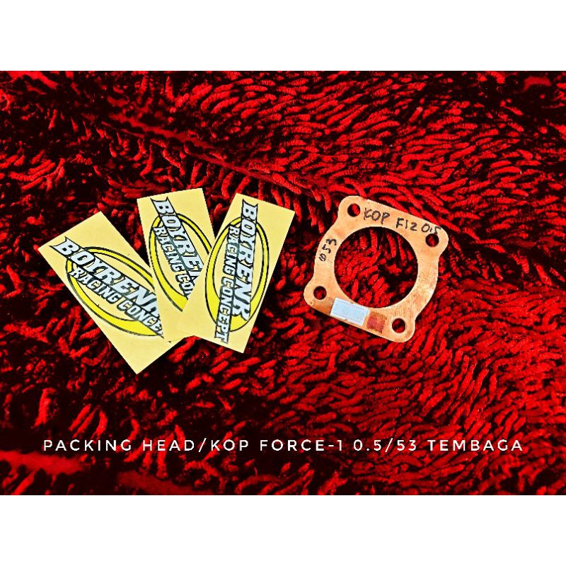 PACKING HEAD/KOP FORCE-1 0.5mm TEMBAGA - BOYRENK RACING CONCEPT