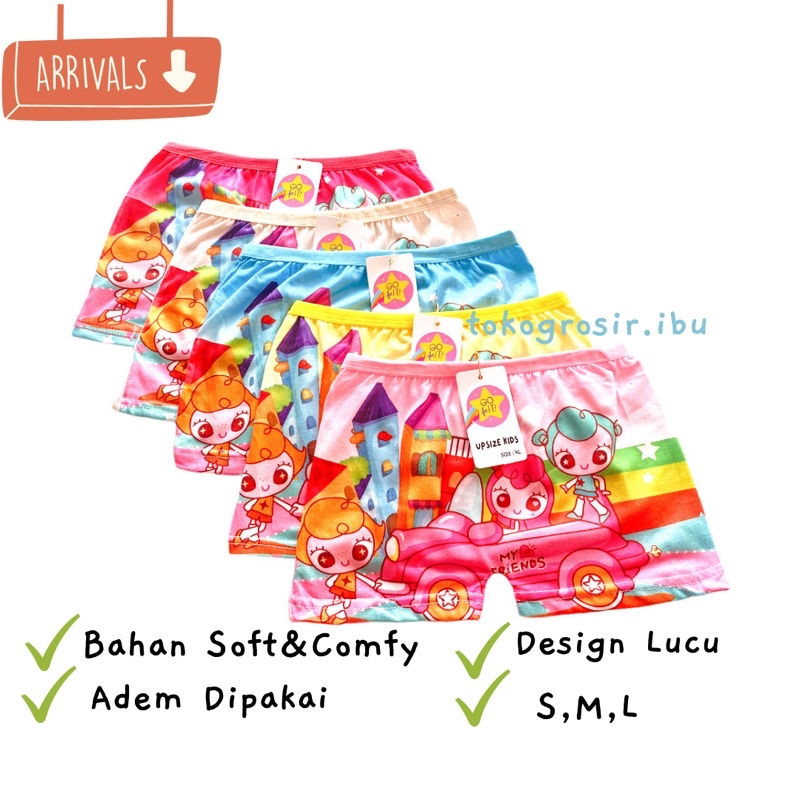 CD Celana Dalam Anak Perempuan Cewek Celana Dalam Boxer Anak Perempuan CD Bokser Anak Cewek Tsum2