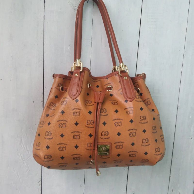 Tas Paolo Gomes Authentic Drawstring Serut Shoulder bag Original Second Preloved