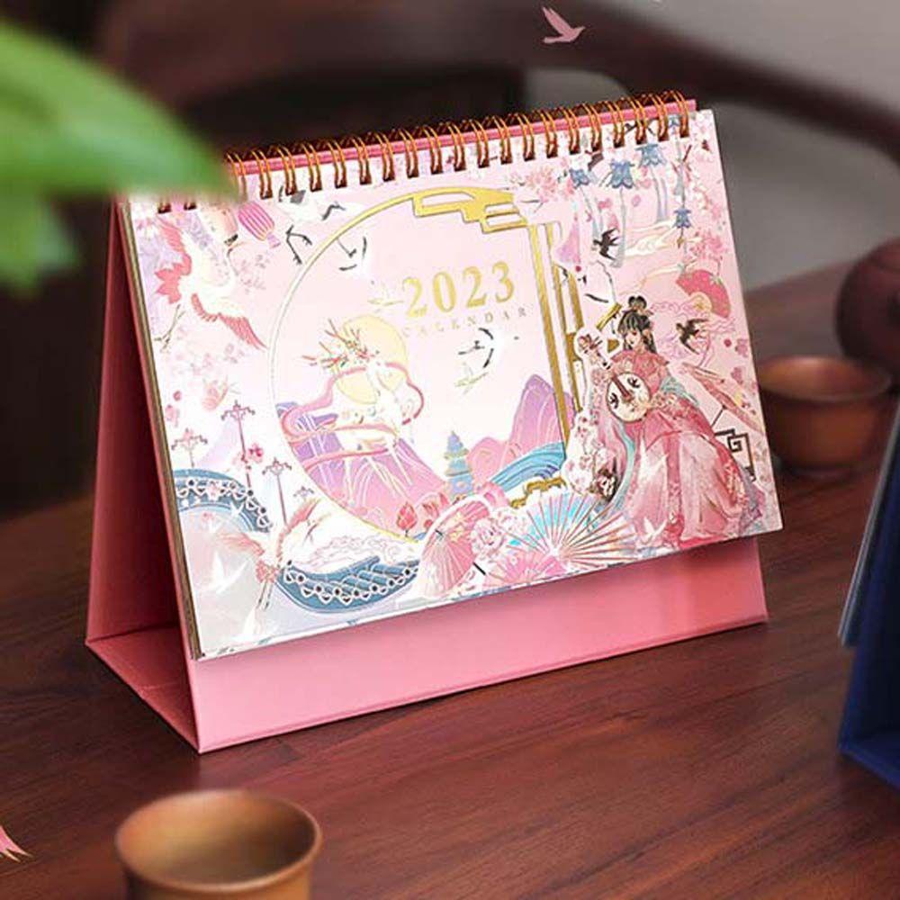 Agustina 2023kalender Imlek Karakter Colorful Weekly Planner Rumah Sekolah Gaya Antik Jadwal Organizer Alat Tulis Desktop