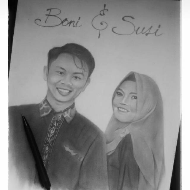 Jasa lukis wajah sketsa wajah