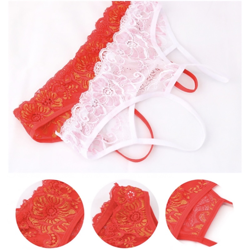 ( Bayar di tempat ) G String Wanita Sexy Open Transparan Celana Dalam Lingerie Seksi thong 3C087