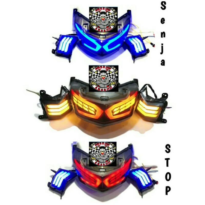 LAMPU BELAKANG NMAX OLD VARIASI LEXUS SEPAKET SEN SEIN NMAX OLD MODEL JPA