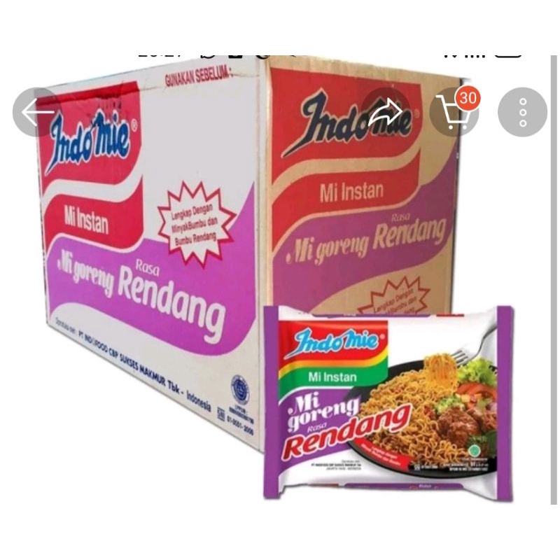 

Indomie goreng rasa rendang