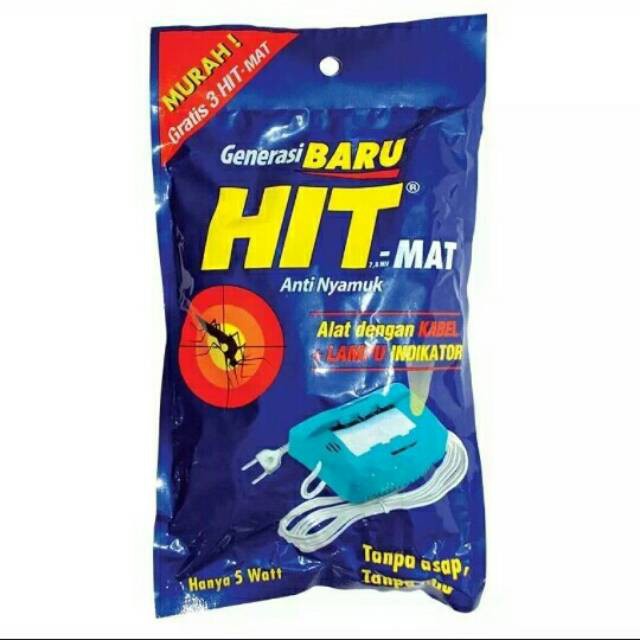 HIT Mat Alat Ekonomis Set Anti Nyamuk Alat + Refill