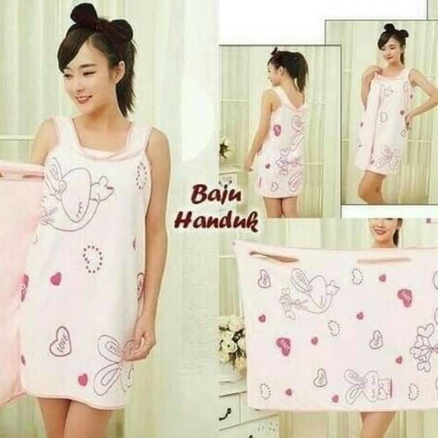 Handuk dewasa handuk baju handuk dress lembut dan tebal size 80×135cm