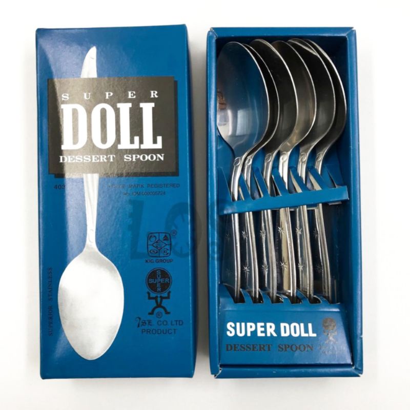 (6Pcs) Sendok Makan / Garpu makan Super DOLL