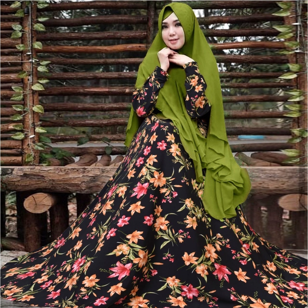 vika maxigamis syarii monalisa premium set khimar seruty bebydoll 2 layer