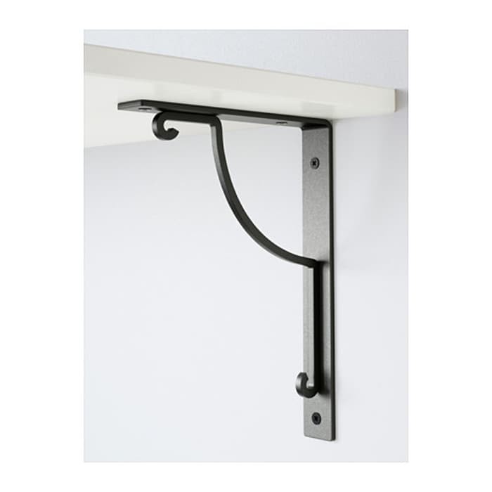 Bracket Papan Rak Bhn Baja IKEA Ekby Hall Braket Dinding Ambalan Kayu