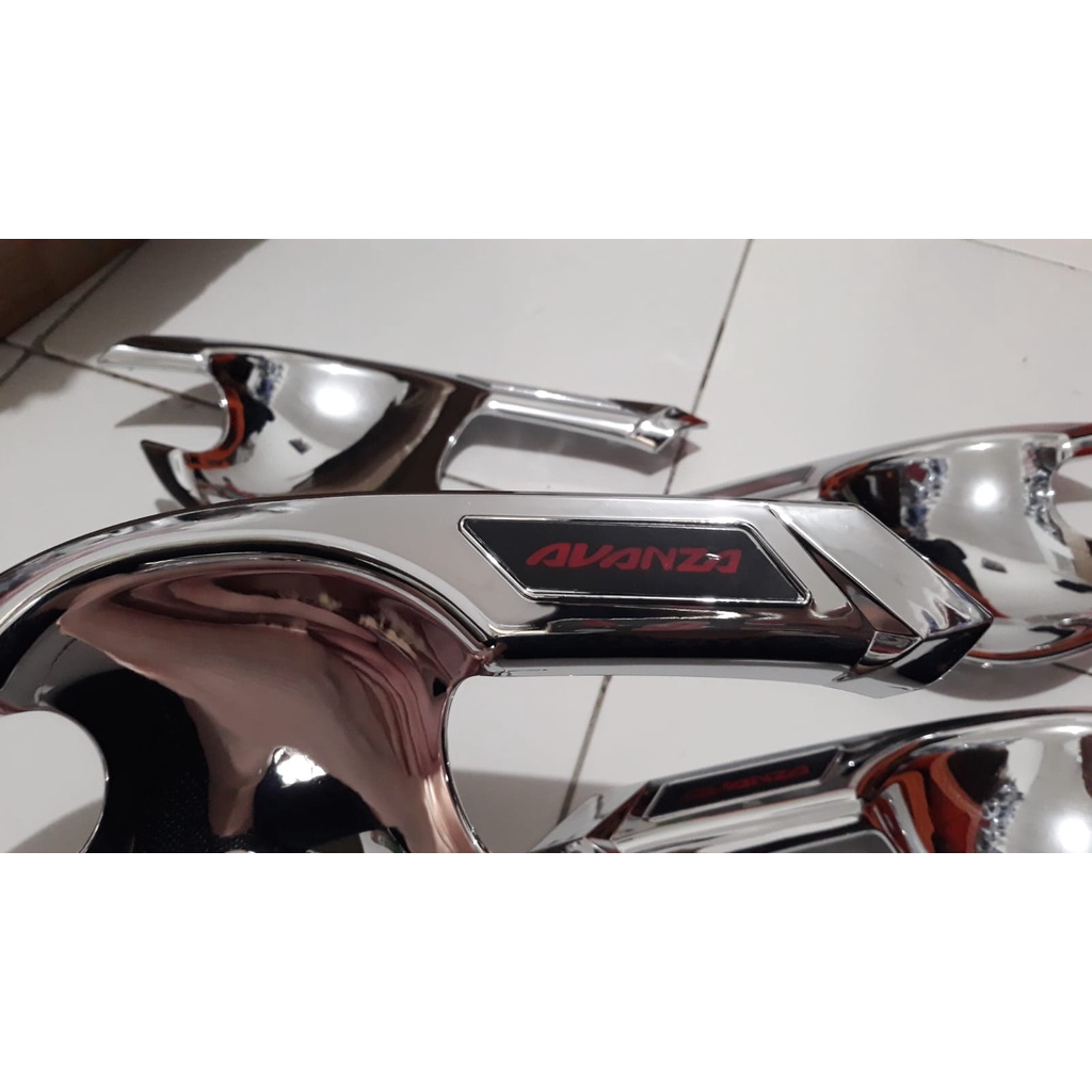 Paket Outer Mangkok Cover Handle All New Avanza 2021 2022 Up Chrome