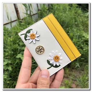 Tory Burch Dompet Pendek Original Motif Bunga Daisy Dengan 