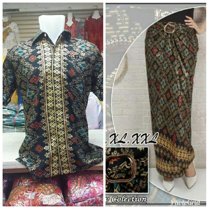 IndahKebaya | 50+ MOTIF / COUPLE ROK LILIT DAN KEMEJA PENDEK / COUPLE BATIK / ROK SPAN JUMBO MURAH