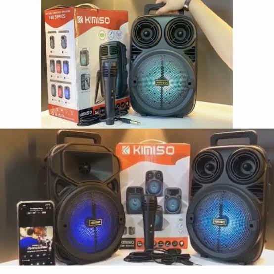 New Promo!!! Speaker Bluetooth Portable KIMISO QS-3381 Gratis Microphone Speaker Karaoke Extra Bass Berkualitas Original