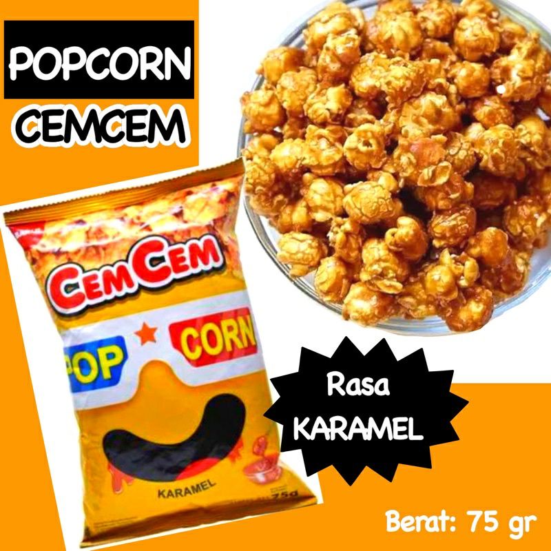 CemCem Pop Corn Karamel 75gr