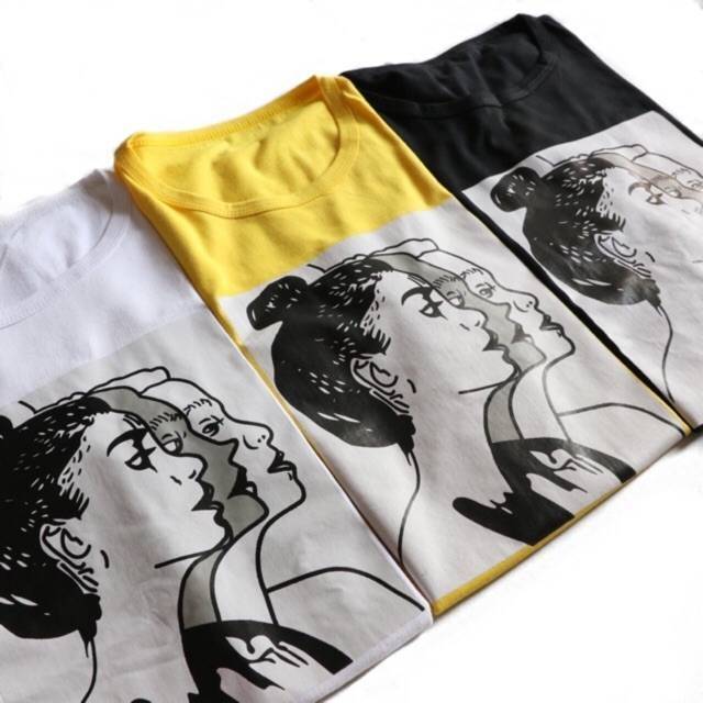 Fourfashion TUMBLR TEE FACES BAJU KAOS WANITA