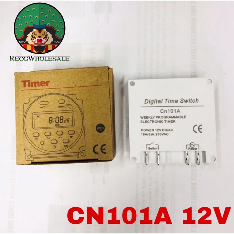 TIMER DIGITAL 12V DC 16A PROGRAMABLE SWITCH AUTO ON/OFF Timer 12 V