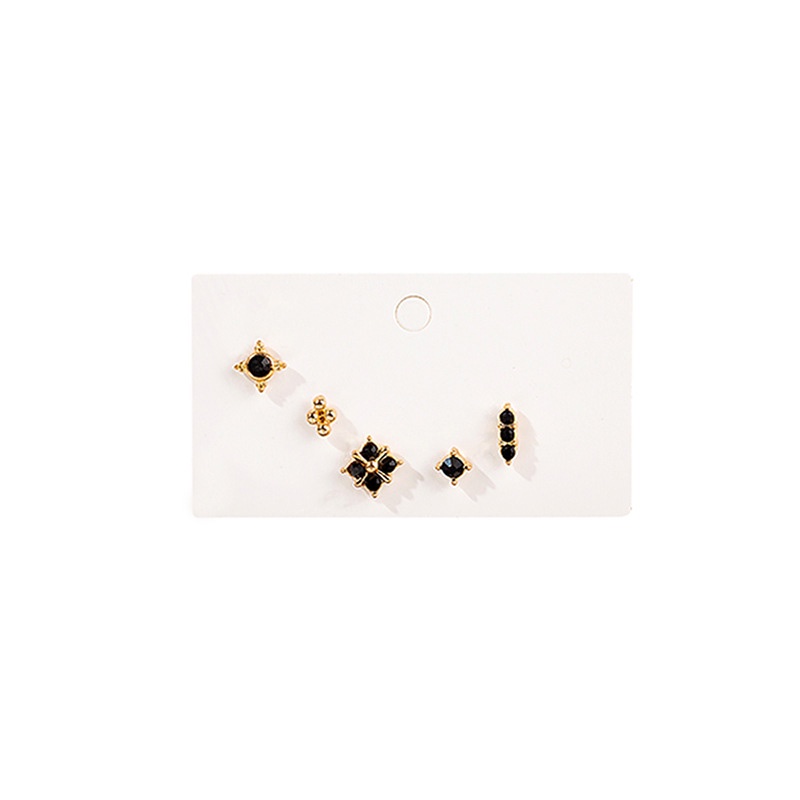 5pcs / Set Anting Stud Hypoallergenic Non Tarnish Untuk Wanita