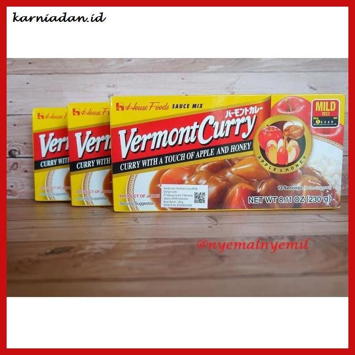 

gnidderdsaus- house vermont curry mild-bumbu curry jepang 230gr - mild -asliiiiii.