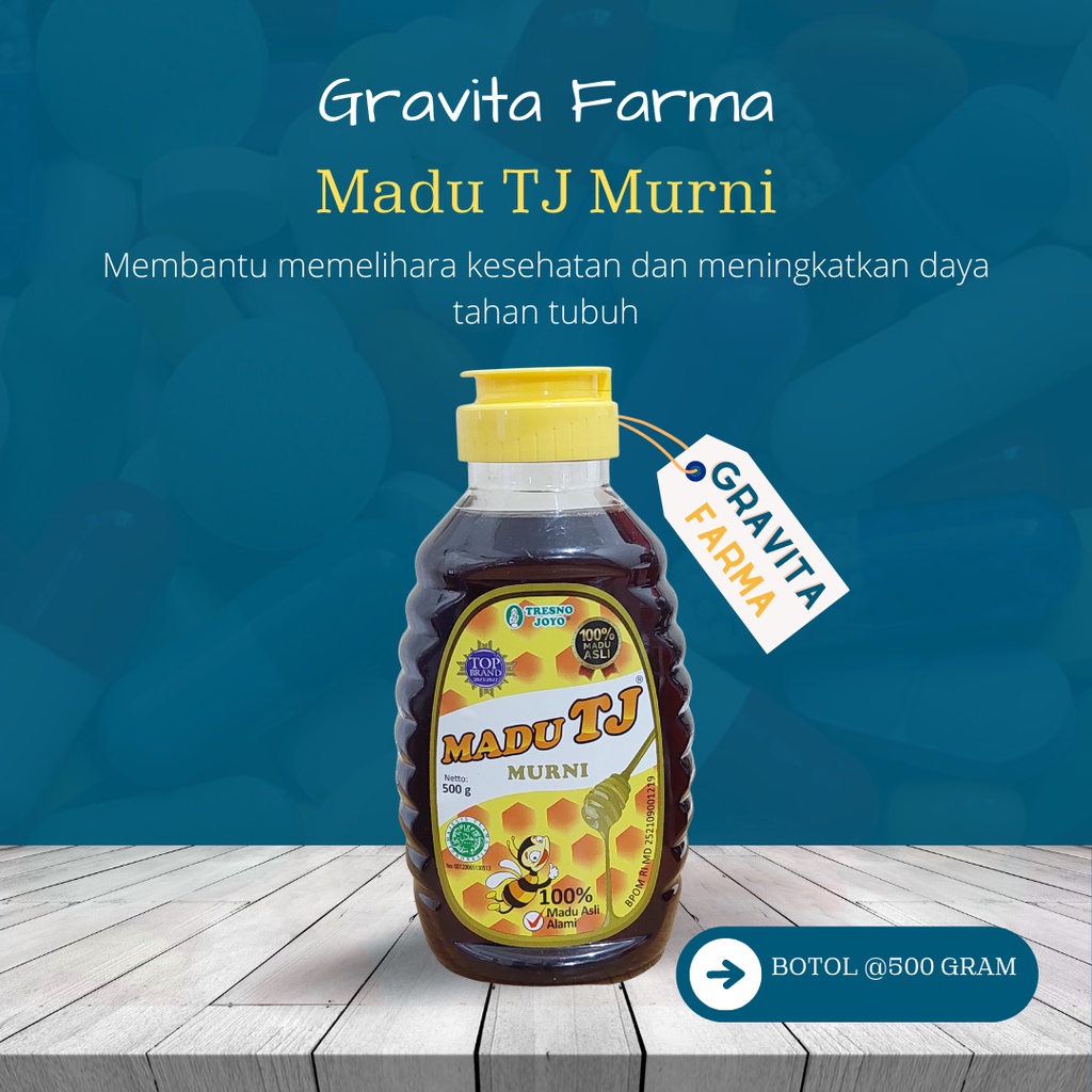 

Madu TJ Murni kemasan botol Tresno Joyo 500 gram