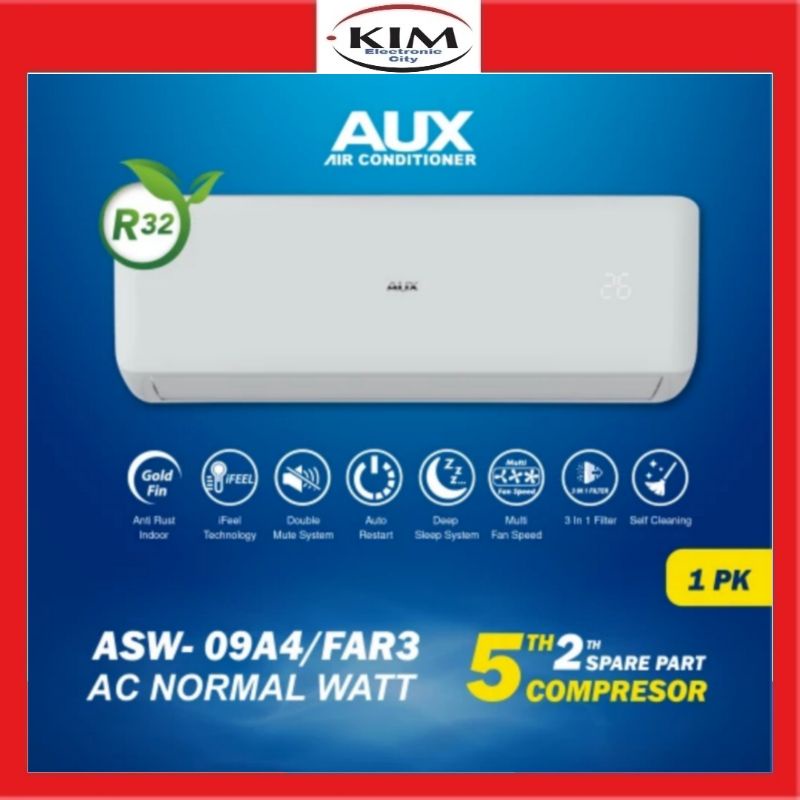 Jual AC AUX 1 PK ASW-09 FAR3 [INDOOR+OUTDOOR UNIT ONLY] GARANSI RESMI ...