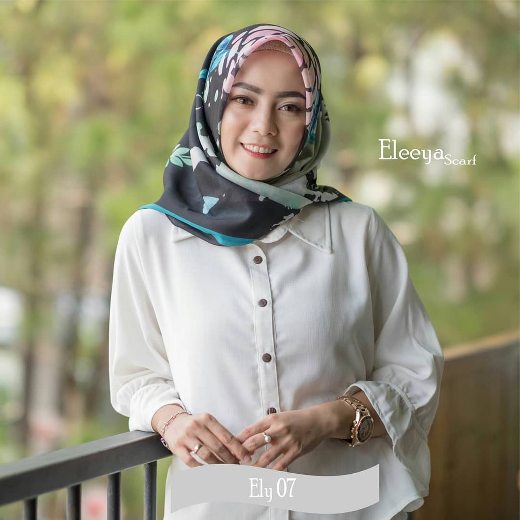 HIJAB SEGIEMPAT PRINTING II Eleeya Scarf : ELY 07