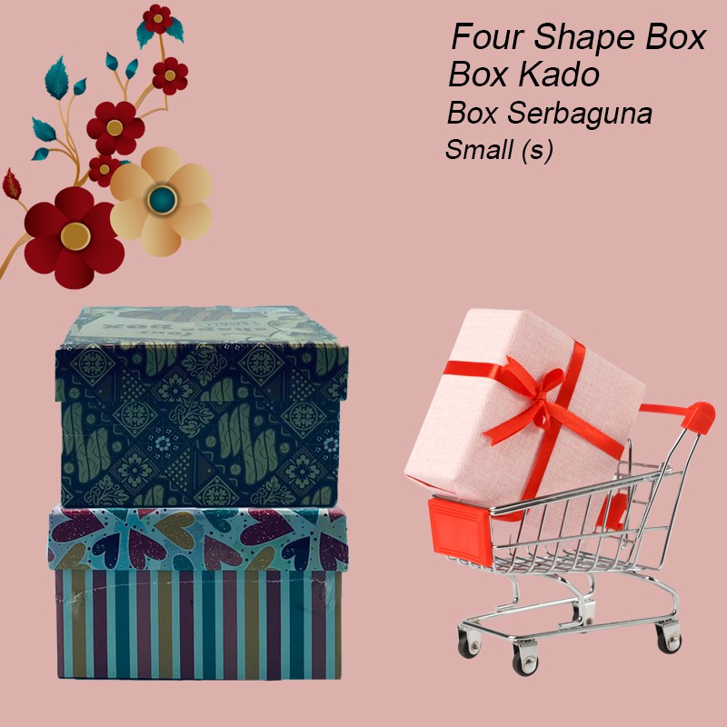 Kiky / Four Shape Box / Box Kado / Box Serbaguna / Small (S)