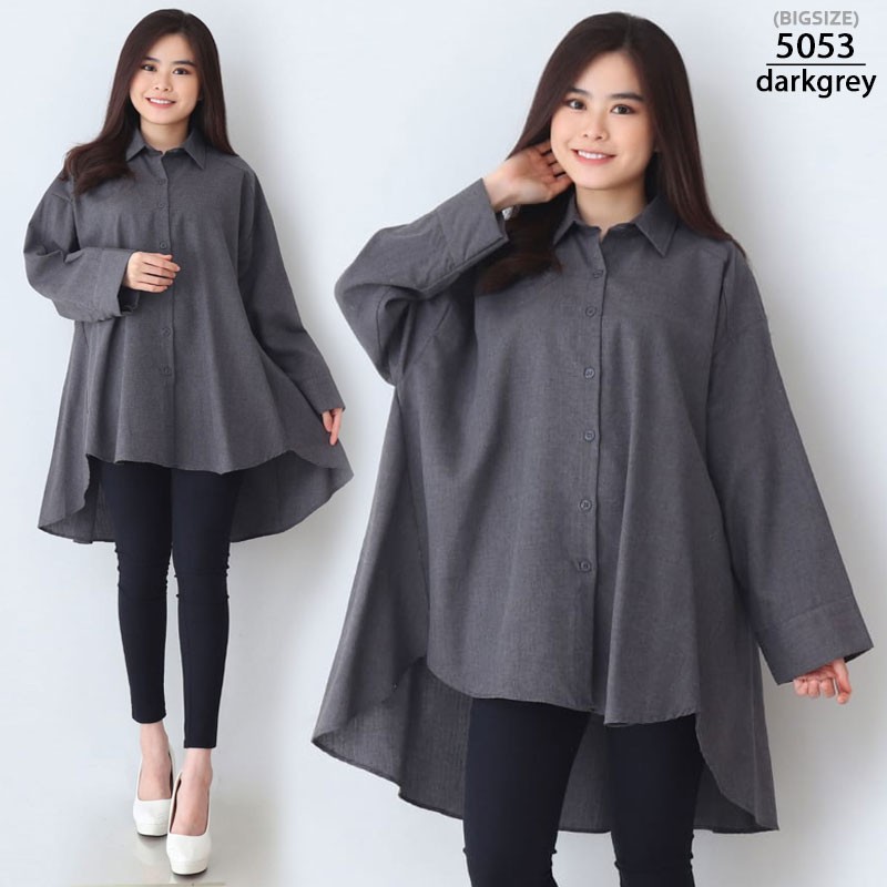 ARENA - Oversized Long Shirt Jumbo Wanita