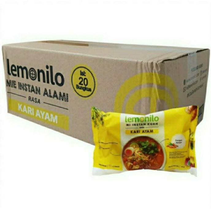 

MIE GORENG MIE INSTANT SEHAT LEMONILO 1 DUS ISI 20PCS - KARI AYAM