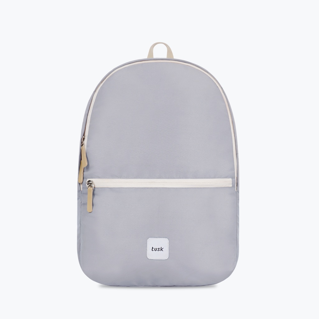 Tas Ransel Wanita | Tusk Mirai New Series  | Backpack Muat Laptop 14 inch | Tas Sekolah | Tas Kuliah-Grey
