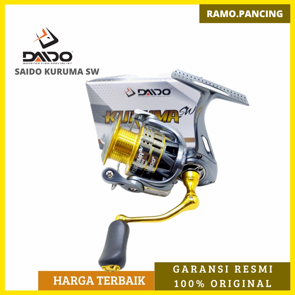 READY Reel Pancing DAIDO Kuruma SW Salt Water Ril Rel Riil Kerekan Rill Rell Power Handle Handel Ree