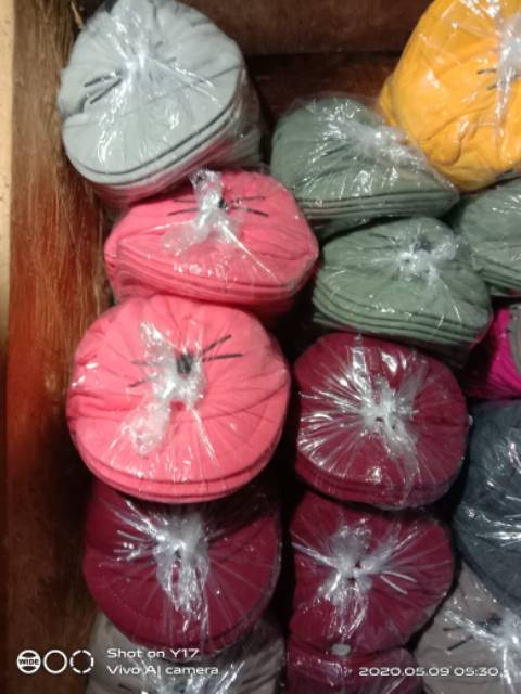(1kg isi 25 pcs)Topi Bayi korea Karakter Kucing / COD-1