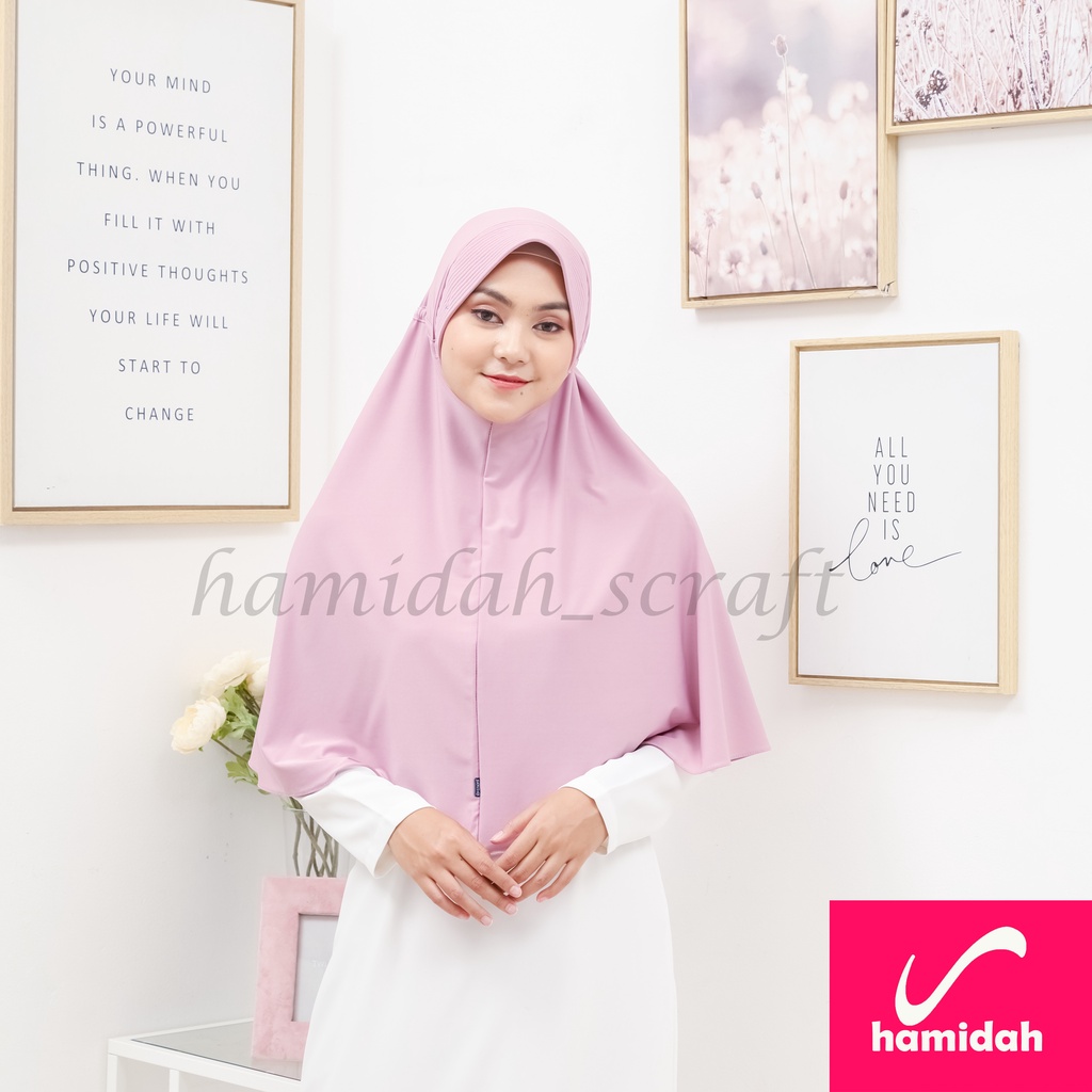 HIJAB BERGO SERUT TALI HAMIDAH ORIGINAL BAHAN JERSEY