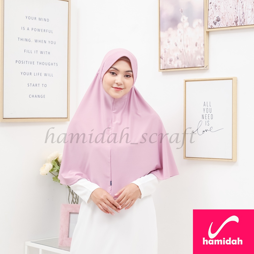 HIJAB BERGO SERUT TALI HAMIDAH ORIGINAL BAHAN JERSEY