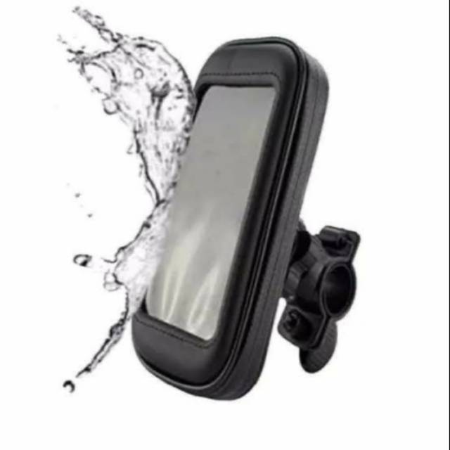 WATERPROOF Holder Motor Sepeda Stang Ukuran Hp Sampai  6,3 inchi