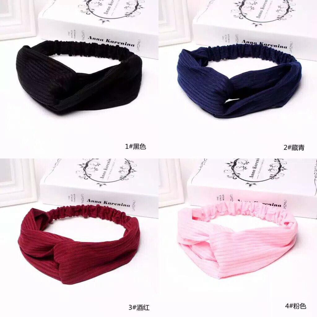 (COD) Bando Rambut ala Korea Bandana Aksesoris Wanita Hairband MALL SHOPPING