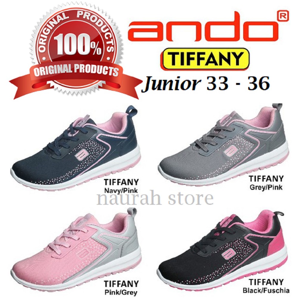 SEPATU ANDO ORIGINAL SIZE 32 - 36 JUNIOR PRIA WANITA PROMO BEST QUALITY LIMITED EDITION